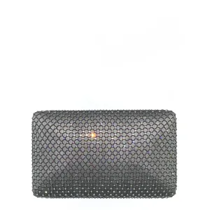 Gray Fishnet Clutch