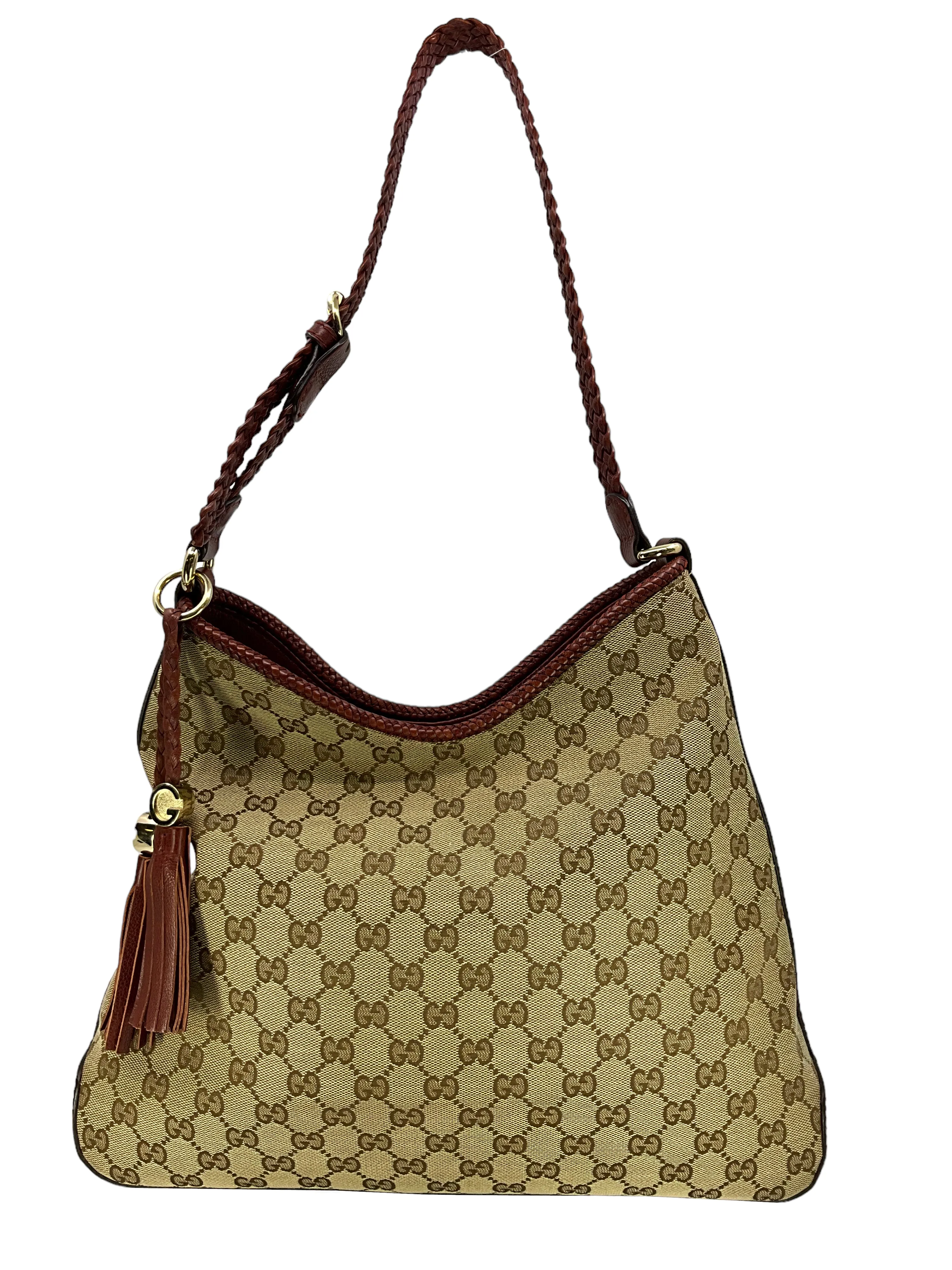 Gucci GG Canvas Marrakech Medium Leather Shoulder Bag