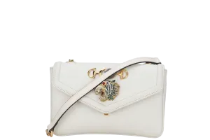 GUCCI RAJAH WHITE LEATHER(537243 486628) GOLD HARDWARE