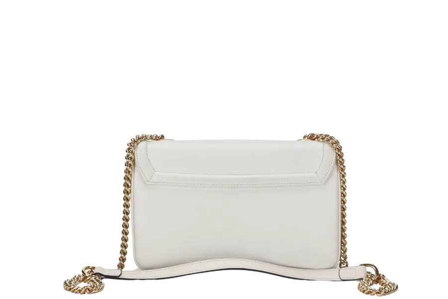 GUCCI RAJAH WHITE LEATHER(537243 486628) GOLD HARDWARE