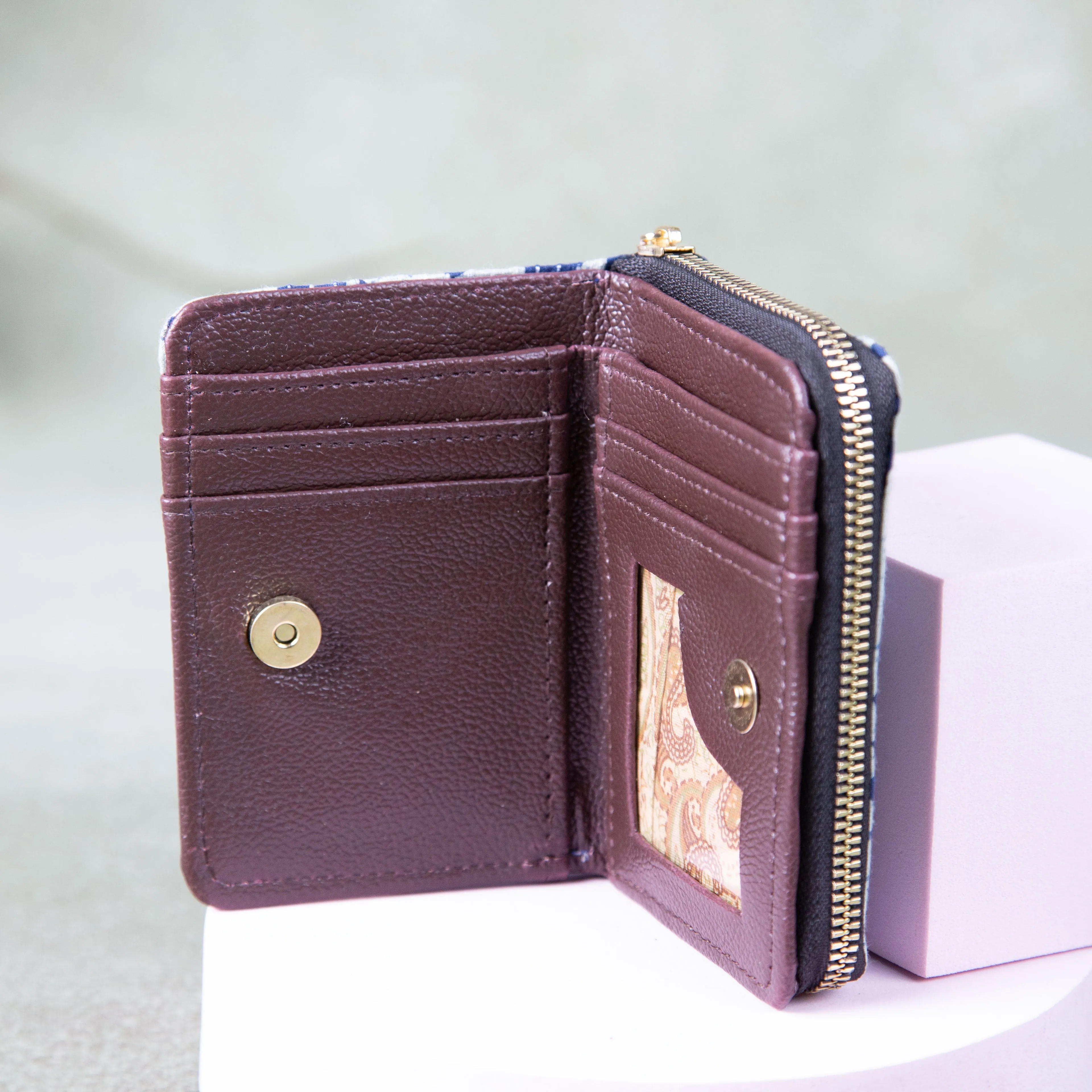 Handmade Wallets - Mini Multi-colour Diamond Design.