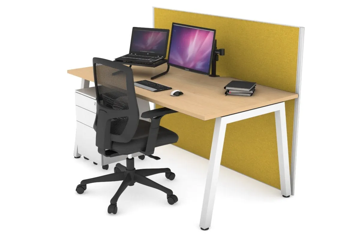 Horizon Quadro A Legs Office Desk [1200L x 800W with Cable Scallop]