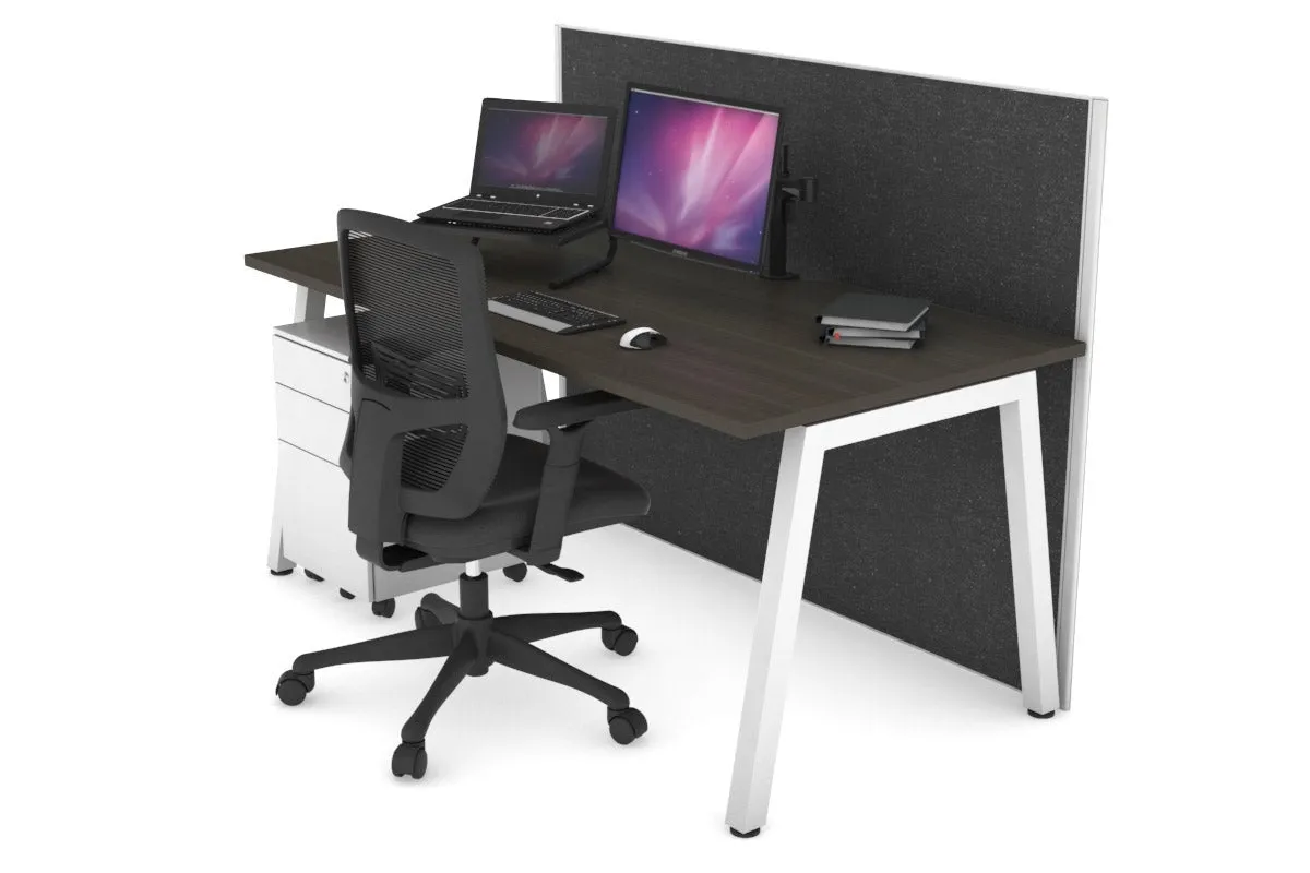 Horizon Quadro A Legs Office Desk [1200L x 800W with Cable Scallop]