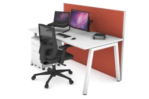 Horizon Quadro A Legs Office Desk [1200L x 800W with Cable Scallop]