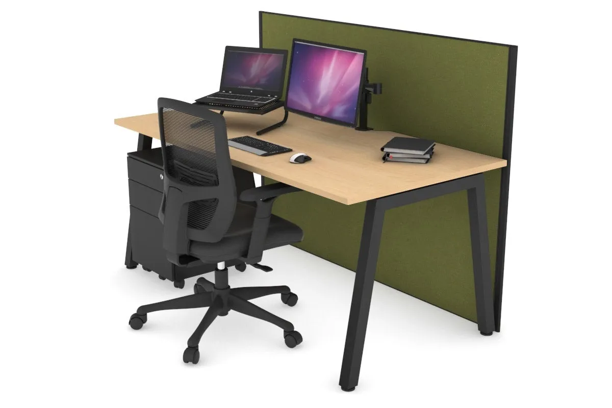 Horizon Quadro A Legs Office Desk [1200L x 800W with Cable Scallop]