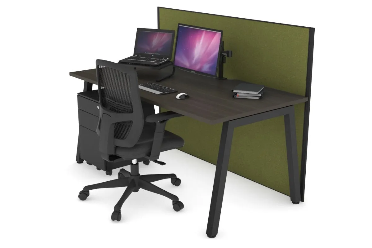 Horizon Quadro A Legs Office Desk [1200L x 800W with Cable Scallop]