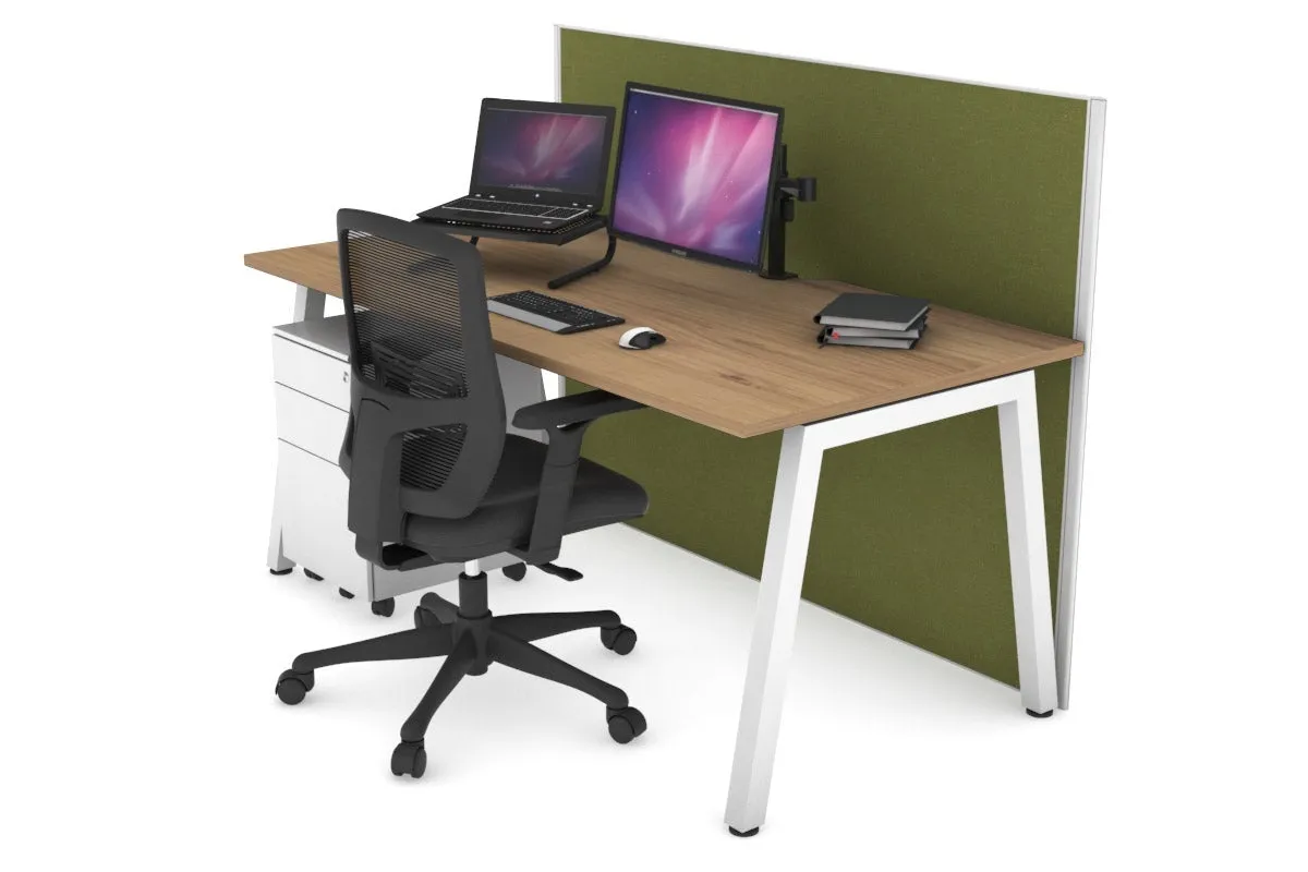 Horizon Quadro A Legs Office Desk [1200L x 800W with Cable Scallop]