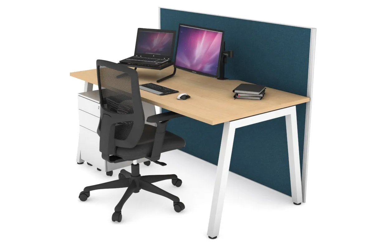 Horizon Quadro A Legs Office Desk [1200L x 800W with Cable Scallop]