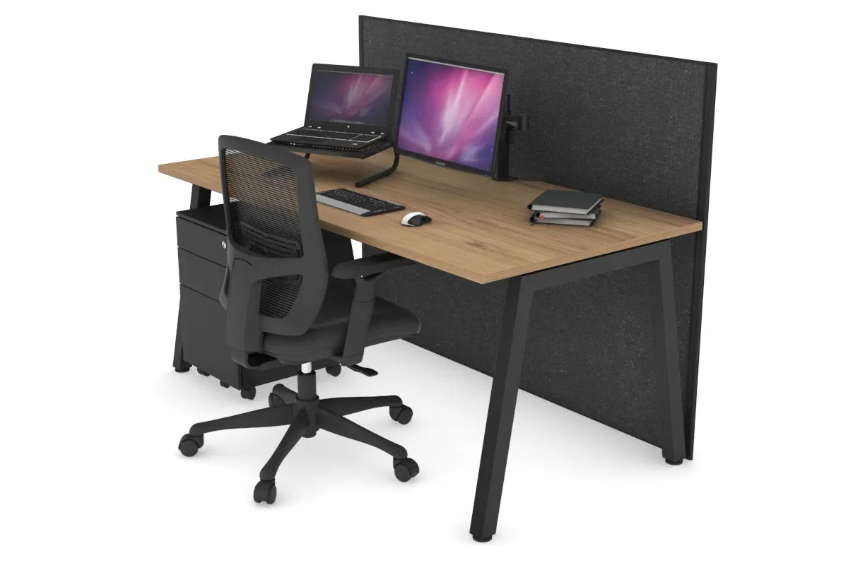 Horizon Quadro A Legs Office Desk [1200L x 800W with Cable Scallop]