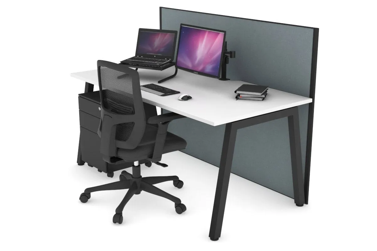 Horizon Quadro A Legs Office Desk [1200L x 800W with Cable Scallop]