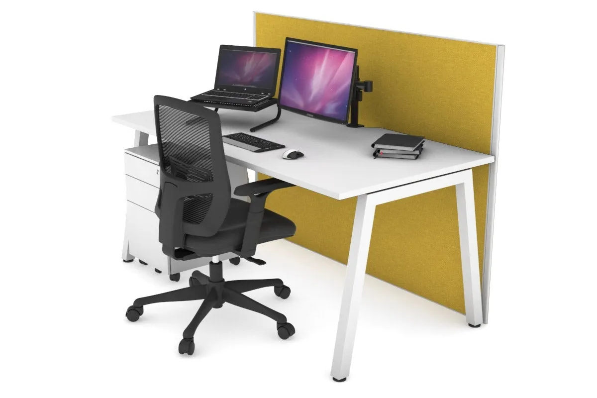 Horizon Quadro A Legs Office Desk [1200L x 800W with Cable Scallop]