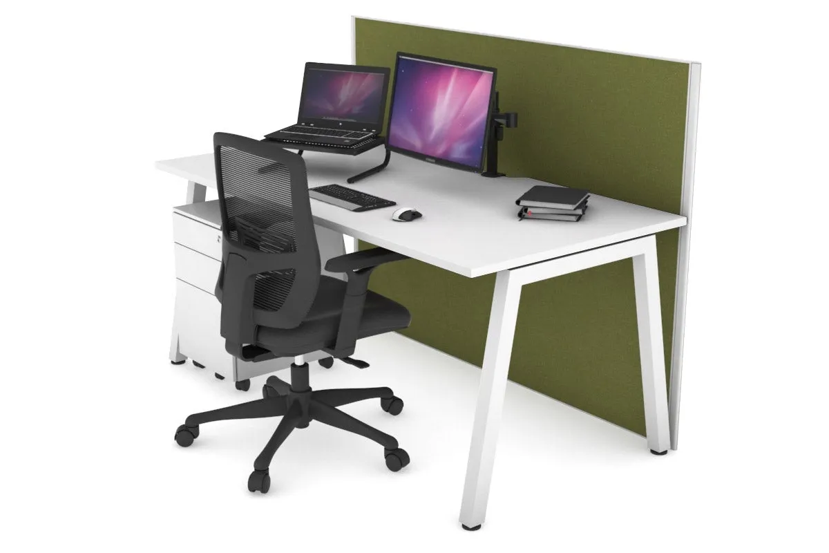 Horizon Quadro A Legs Office Desk [1200L x 800W with Cable Scallop]