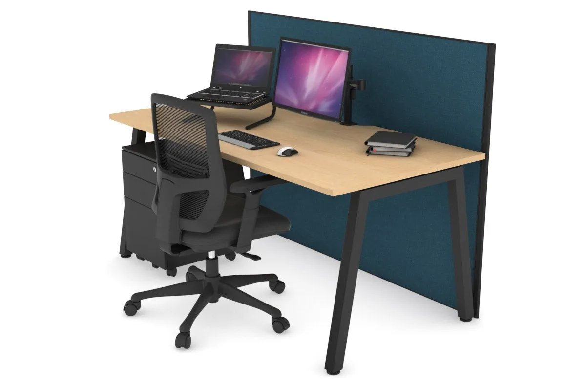 Horizon Quadro A Legs Office Desk [1200L x 800W with Cable Scallop]