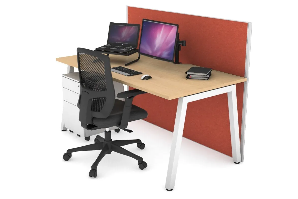 Horizon Quadro A Legs Office Desk [1200L x 800W with Cable Scallop]