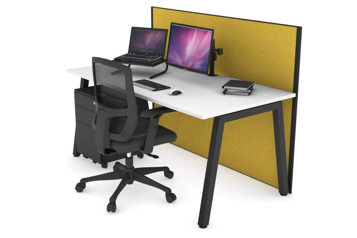 Horizon Quadro A Legs Office Desk [1200L x 800W with Cable Scallop]