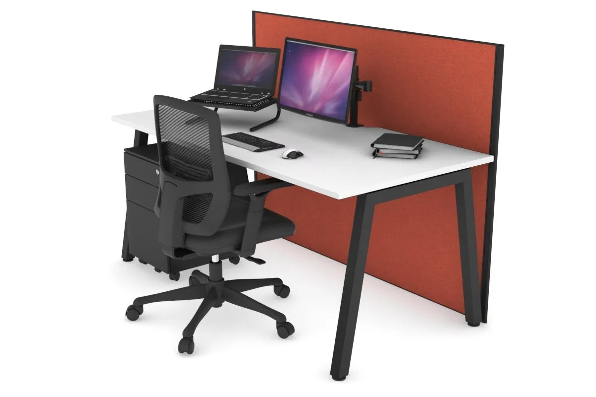 Horizon Quadro A Legs Office Desk [1200L x 800W with Cable Scallop]