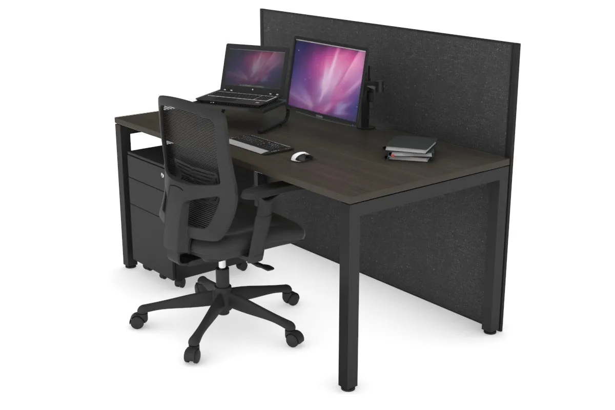 Horizon Quadro Square Legs Office Desk [1600L x 800W with Cable Scallop]