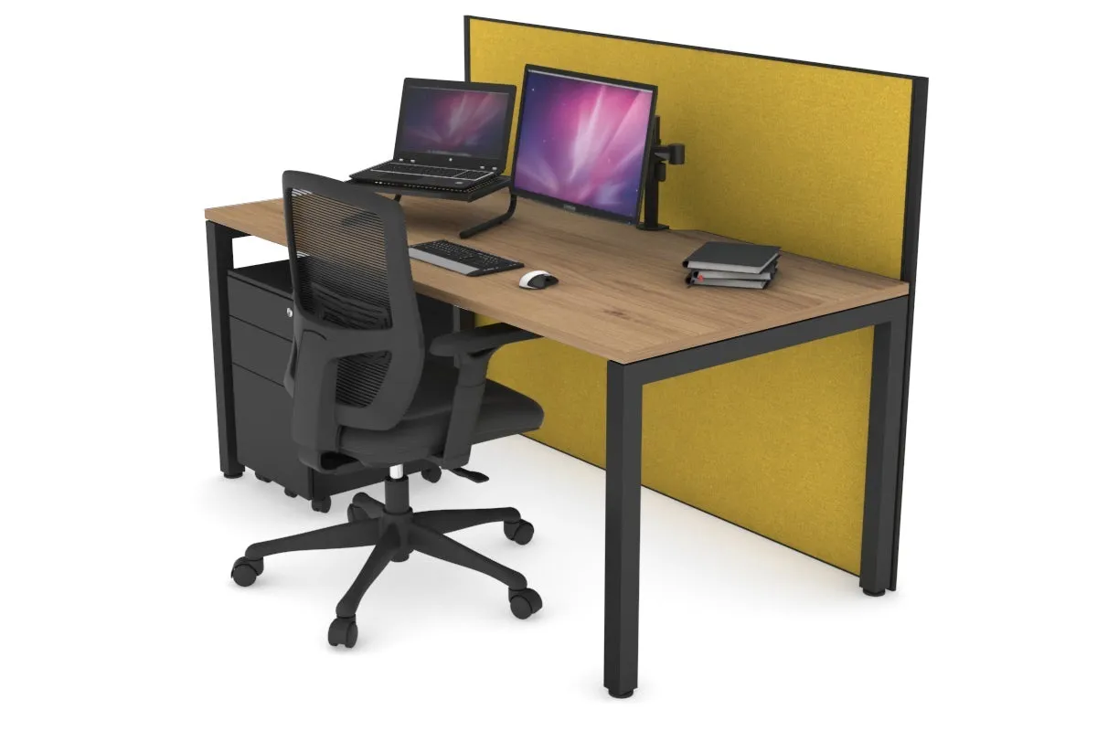 Horizon Quadro Square Legs Office Desk [1600L x 800W with Cable Scallop]