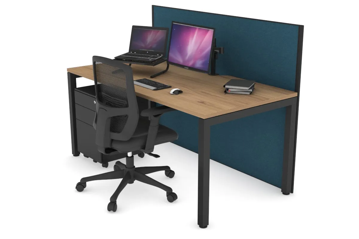 Horizon Quadro Square Legs Office Desk [1600L x 800W with Cable Scallop]