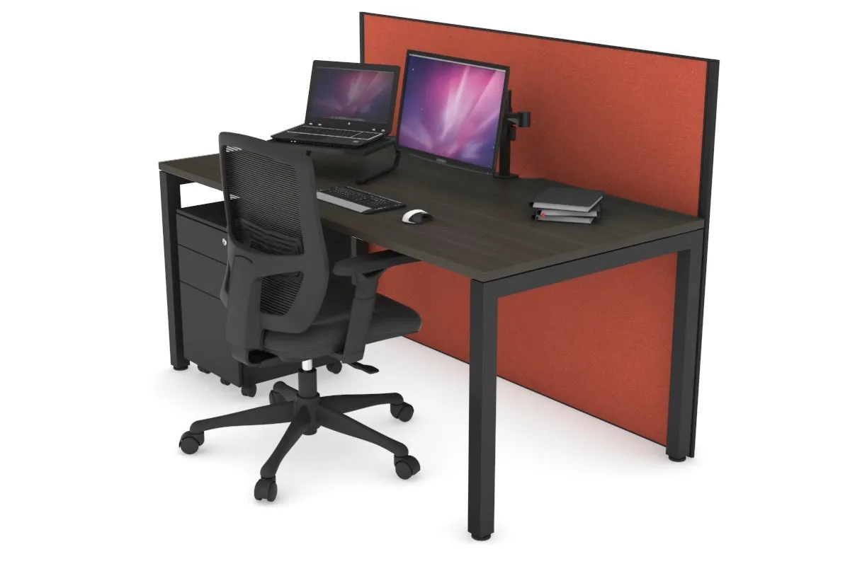 Horizon Quadro Square Legs Office Desk [1600L x 800W with Cable Scallop]