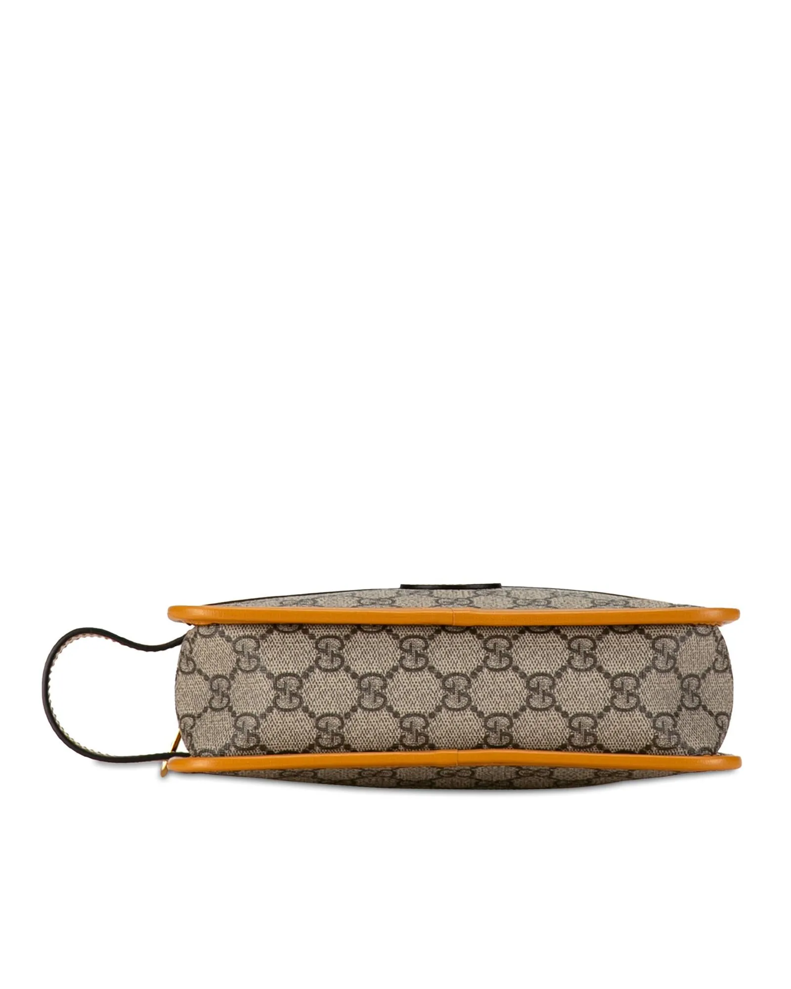 Interlocking G Coated Canvas Clutch with Leather Trim