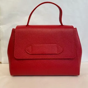 Italian Leather Bag - Red