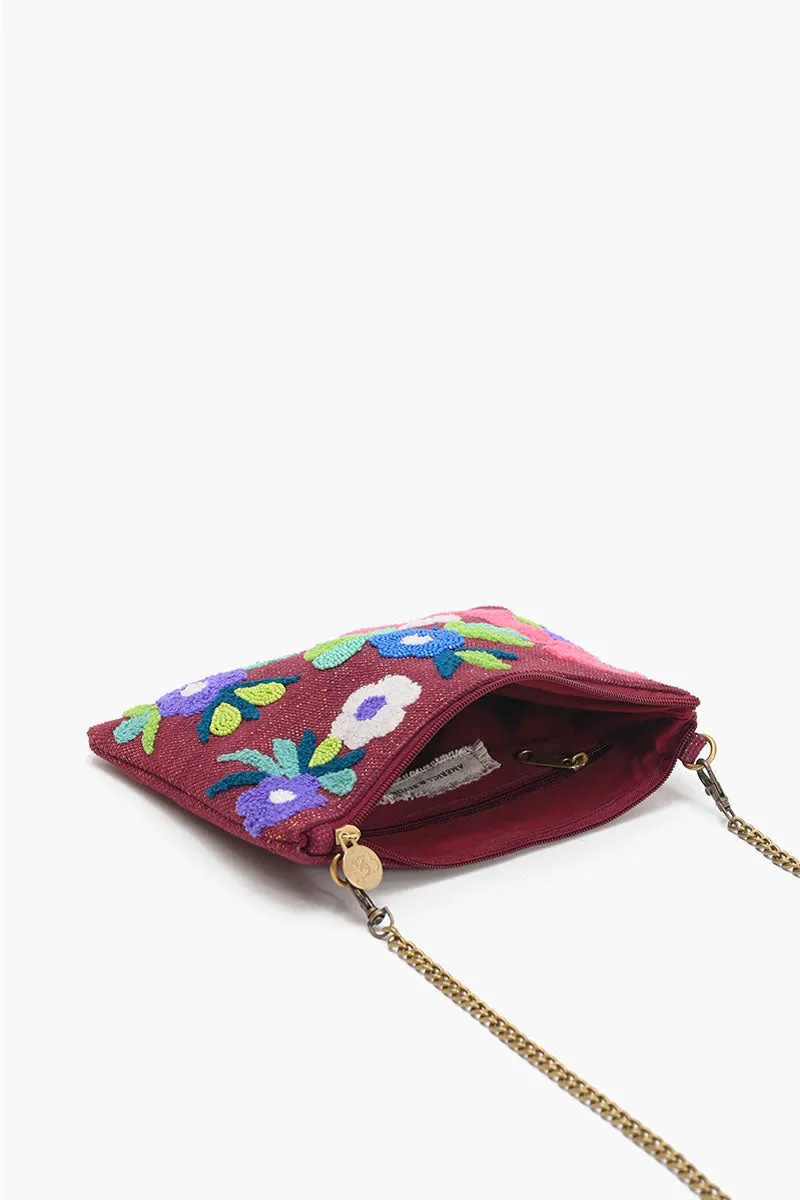 L Floral Crossbody Bag