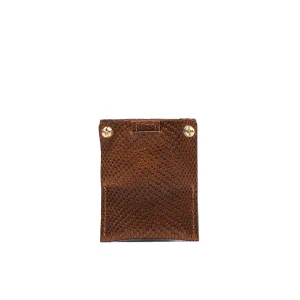 Leather AirTag Card Holder 2.0 (Snake Print)