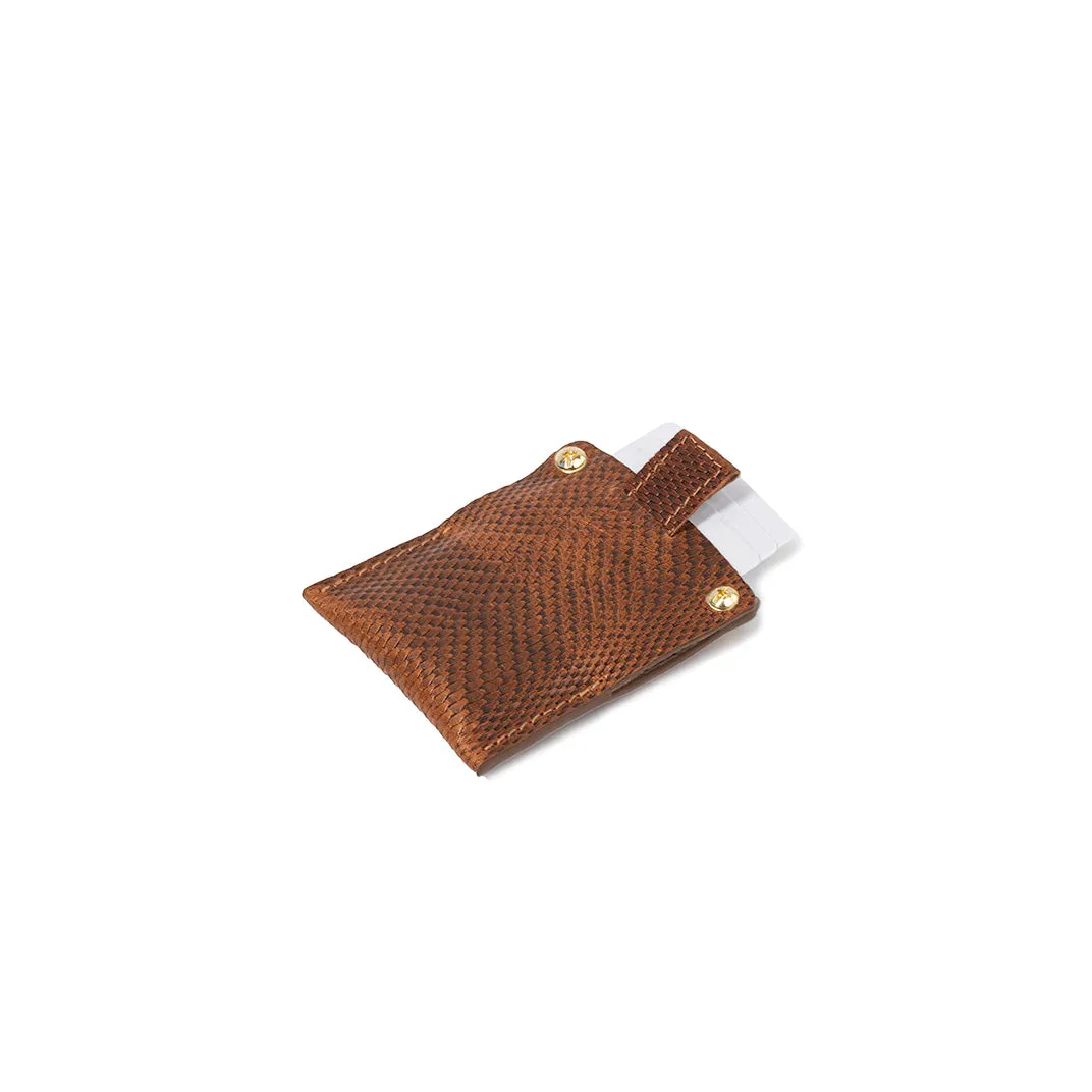 Leather AirTag Card Holder 2.0 (Snake Print)