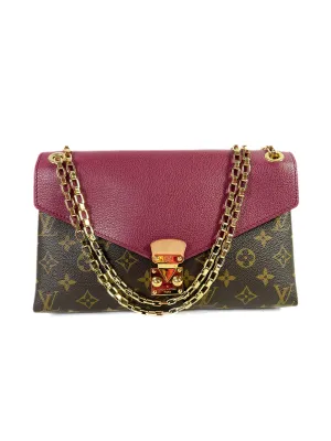 Louis Vuitton Aurore Monogram Coated Canvas Pallas Chain Bag 2014