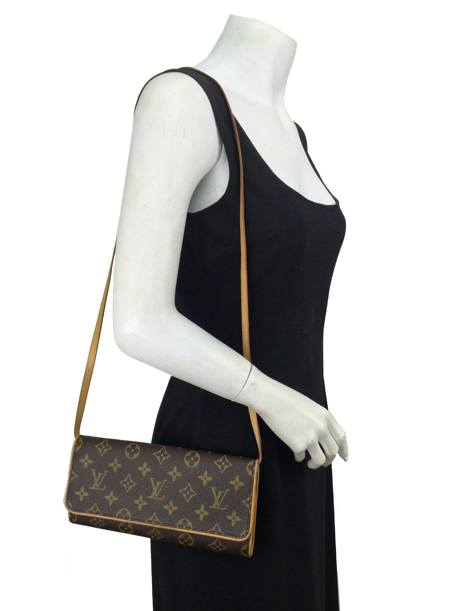 Louis Vuitton Monogram Canvas Pochette Twin GM Bag