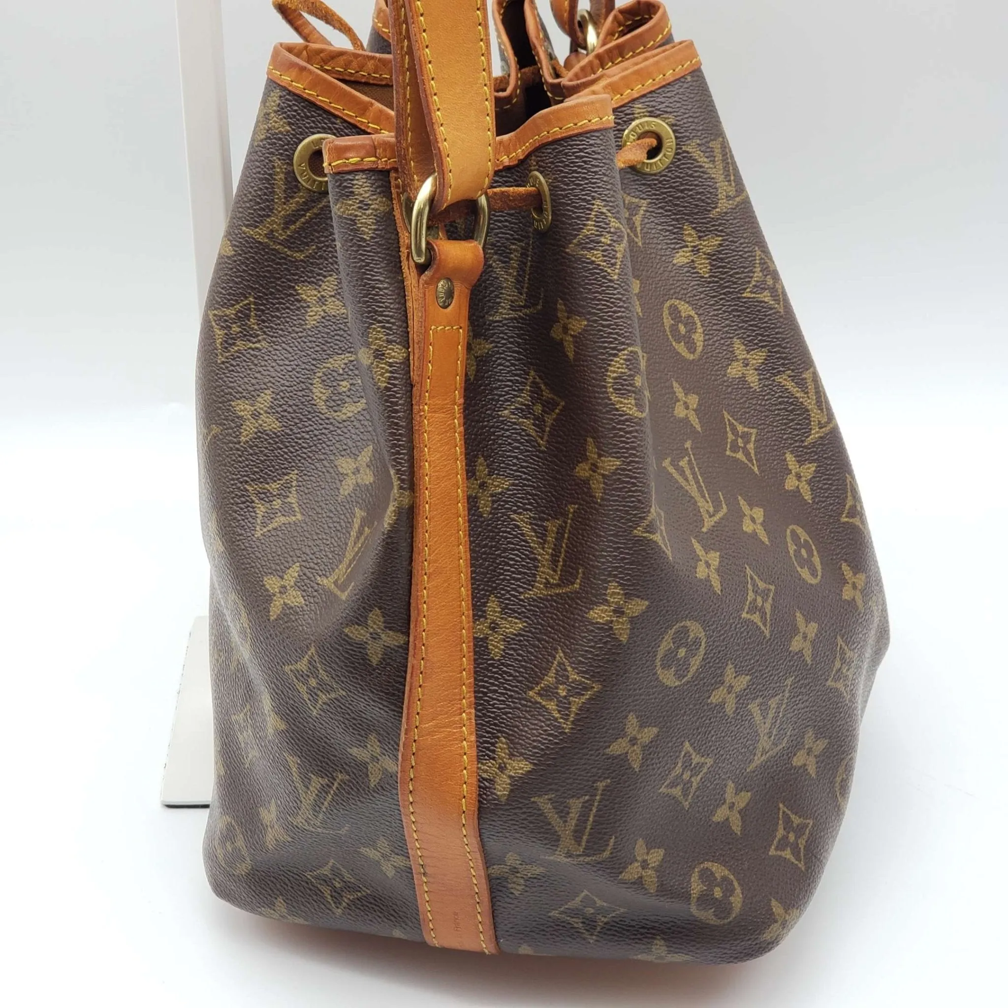 LOUIS VUITTON MONOGRAM PETIT NOE DRAWSTRING BAG