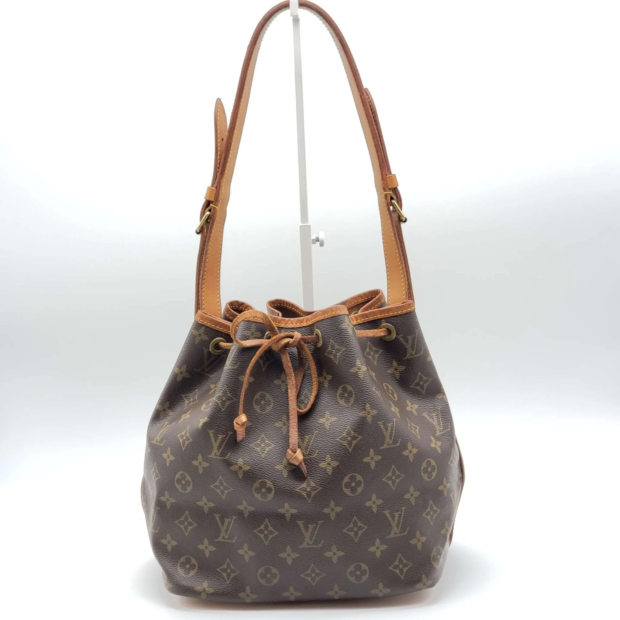 LOUIS VUITTON MONOGRAM PETIT NOE DRAWSTRING BAG