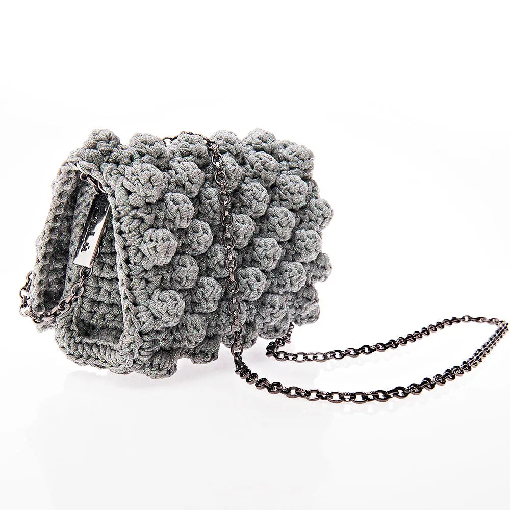 Lulu K Mini Bubbles Bag - Silver