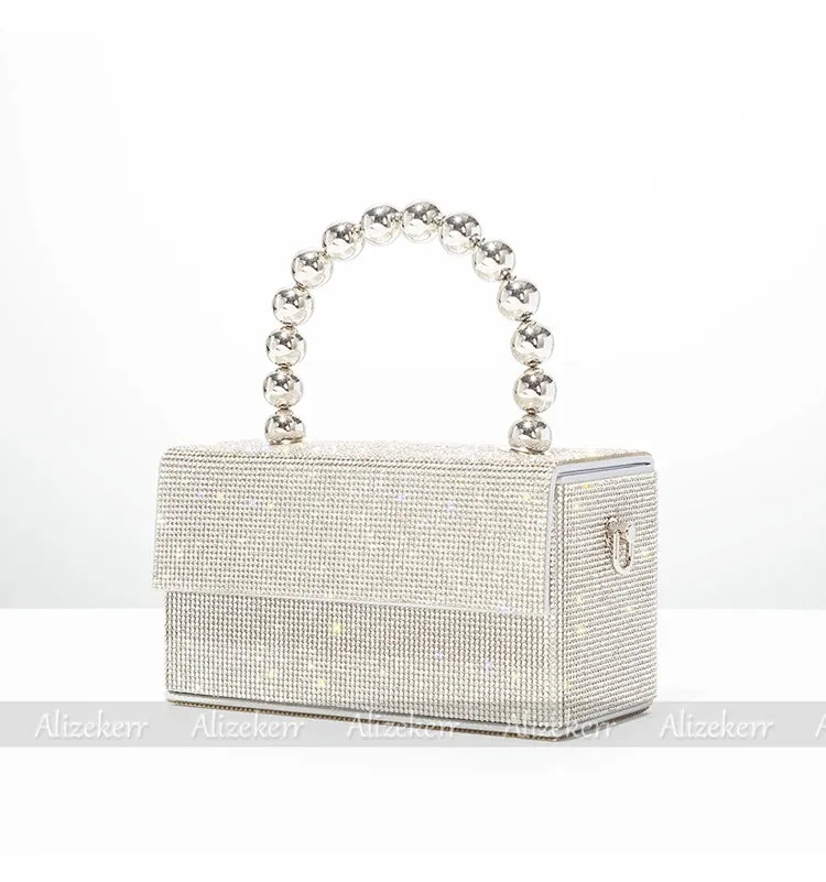 Luxury Crystal Evening Clutch – Shiny Rhinestone Wedding Purse