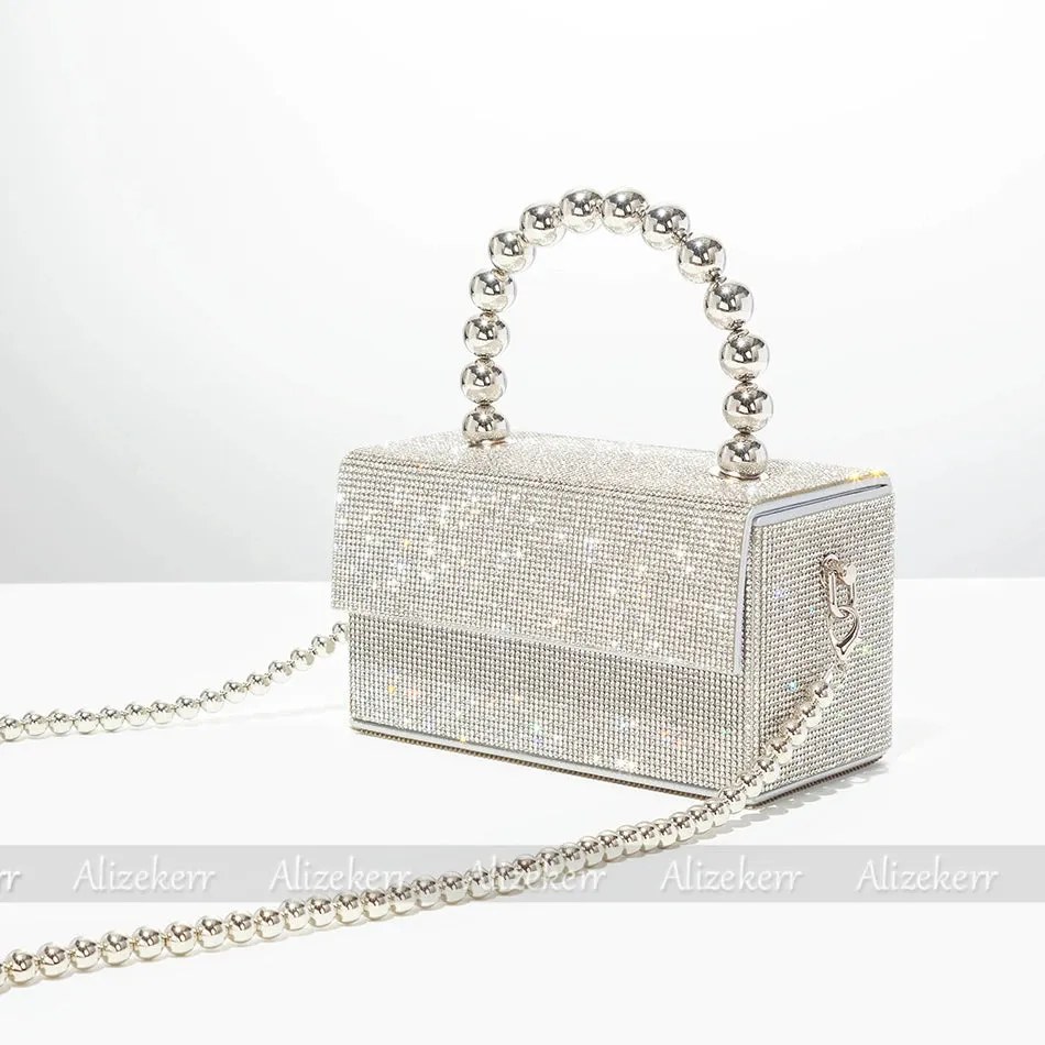 Luxury Crystal Evening Clutch – Shiny Rhinestone Wedding Purse