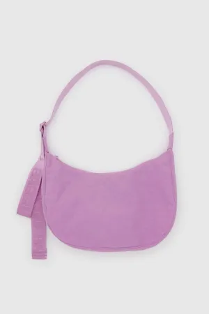 Medium Nylon Crescent Bag (Peony)