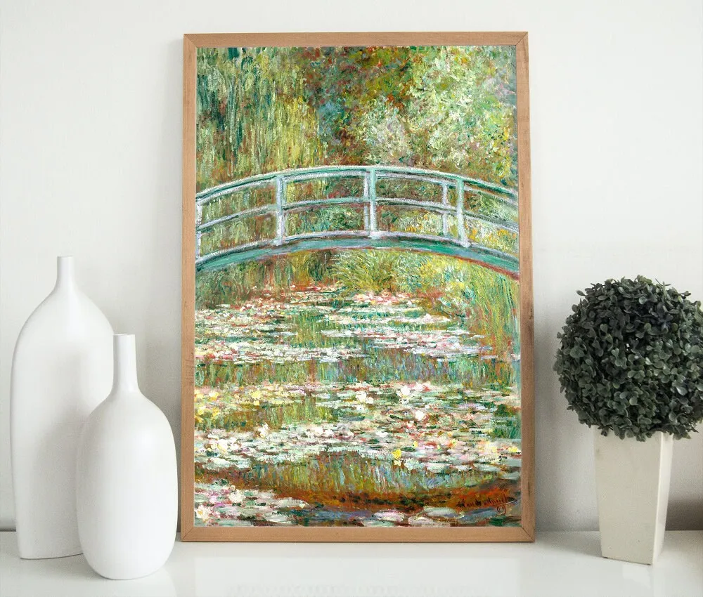 Monet Water Lilies PRINTABLE WALL ART, Monet Art Print, Monet Exhibition Poster, Floral Print, Landscape Print, Monet Poster, Vintage Wall Art