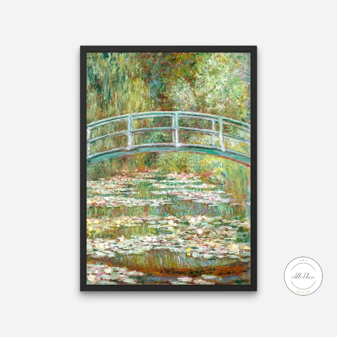 Monet Water Lilies PRINTABLE WALL ART, Monet Art Print, Monet Exhibition Poster, Floral Print, Landscape Print, Monet Poster, Vintage Wall Art