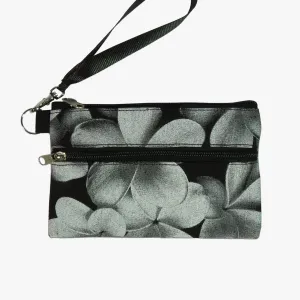 Monochrome Aloha Pua Hawaii Wristlet