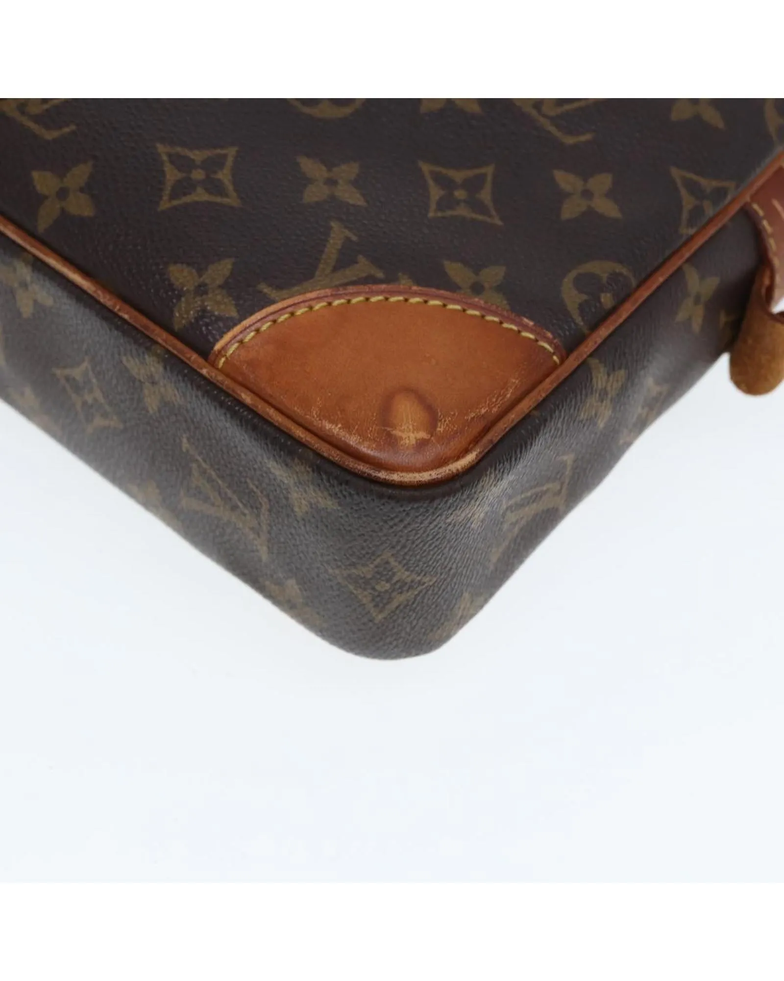 Monogram Canvas Business Bag with Multiple Pockets