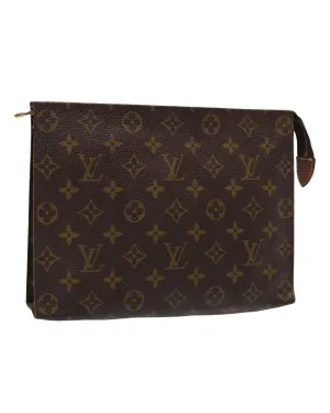 Monogram Canvas Pouch with Storage Odor and Rubbing Marks