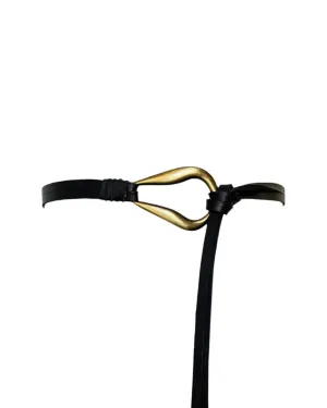 Nile Leather Belt - Black