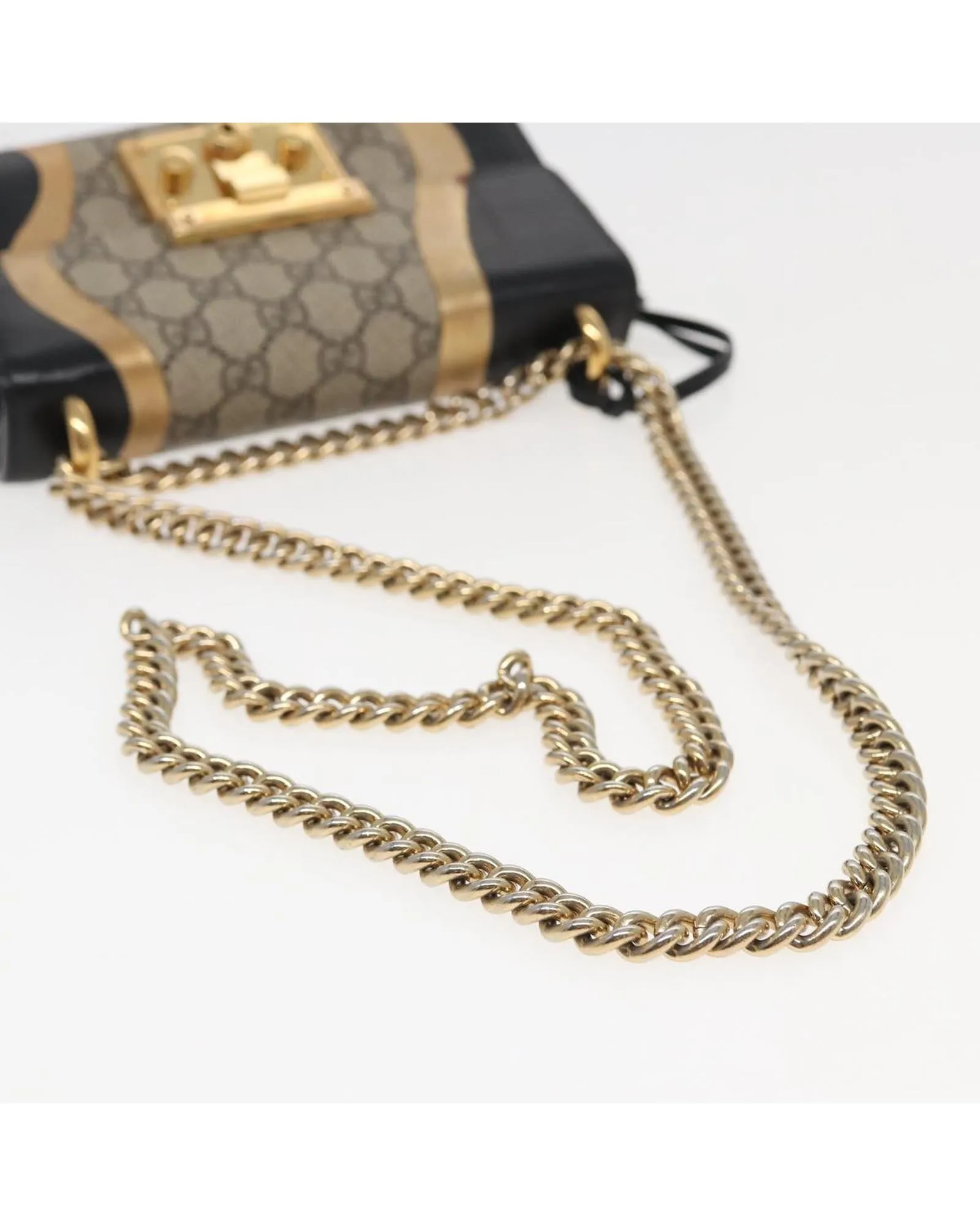 Padlock GG Supreme Chain Shoulder Bag