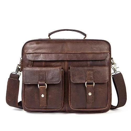 Premium Genuine Leather Briefcase - 11 Different Colors