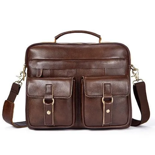 Premium Genuine Leather Briefcase - 11 Different Colors