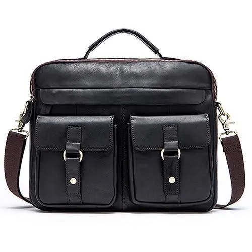 Premium Genuine Leather Briefcase - 11 Different Colors