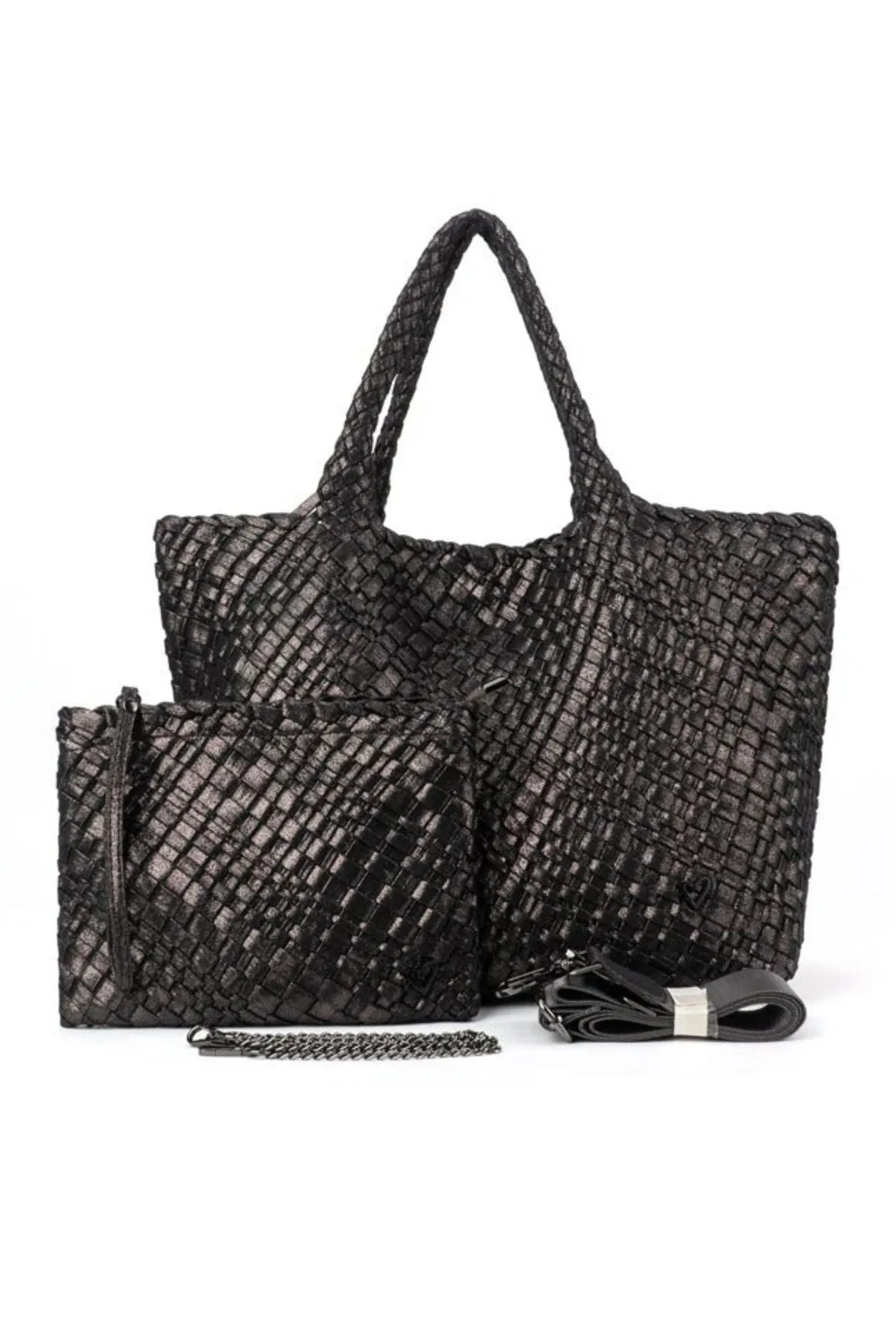 preneLOVE Large Woven Handbag - Style London