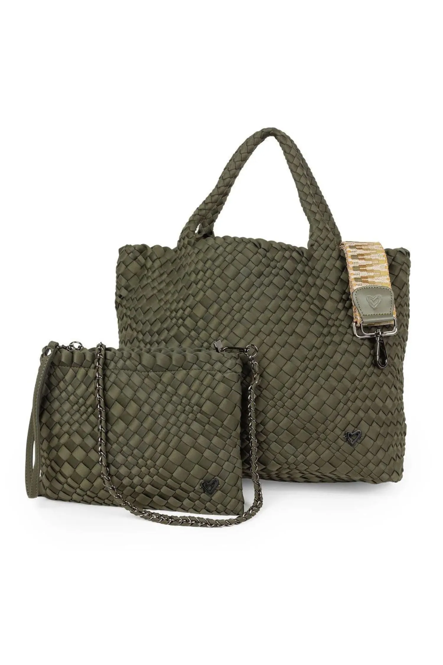 preneLOVE Large Woven Handbag - Style London