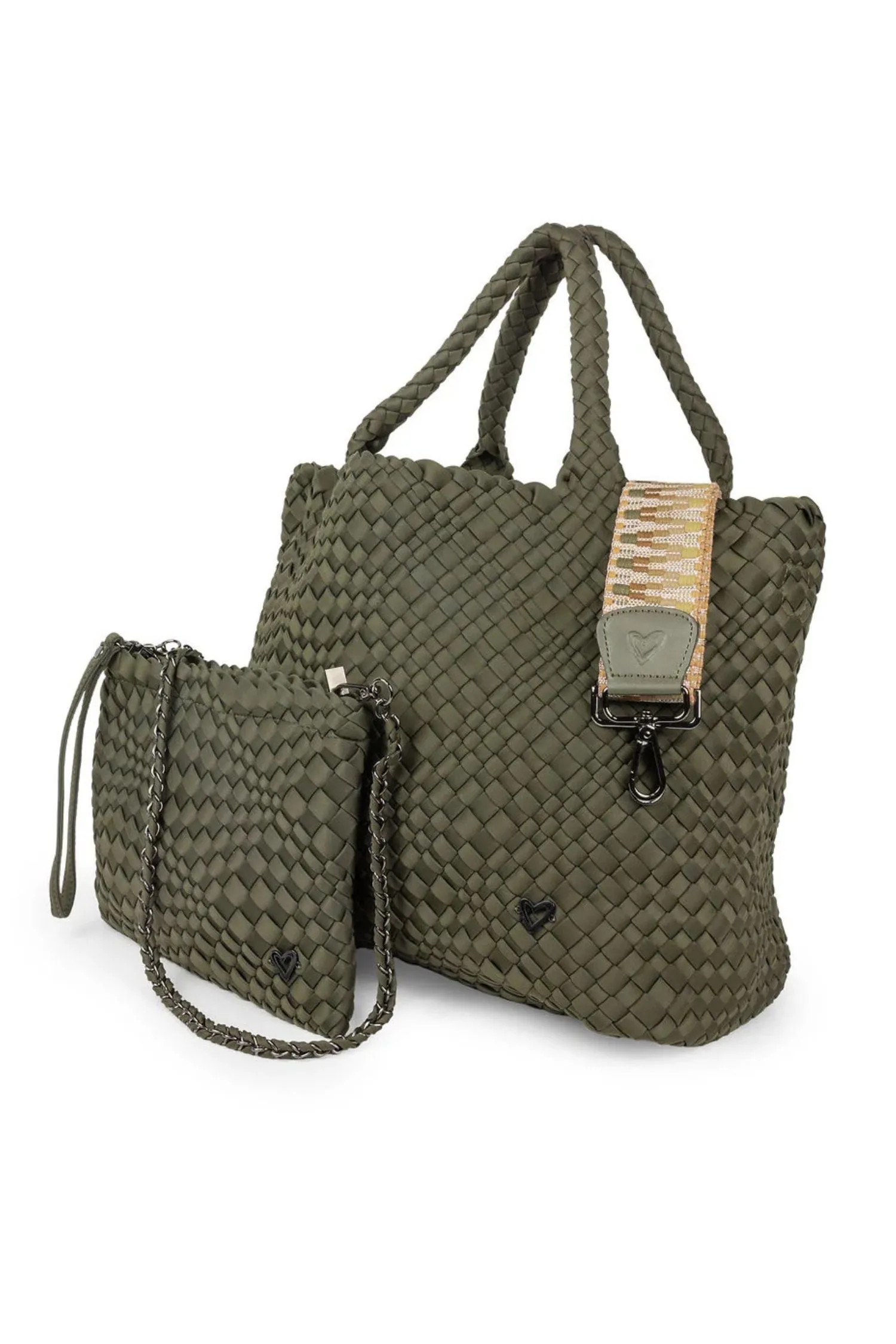 preneLOVE Large Woven Handbag - Style London